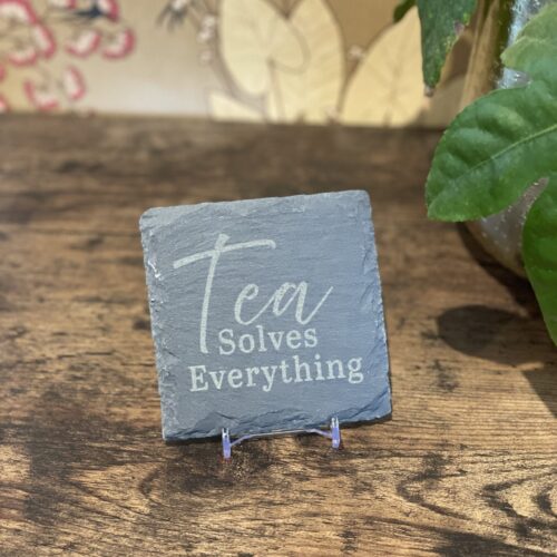 Image of tea slate coaster