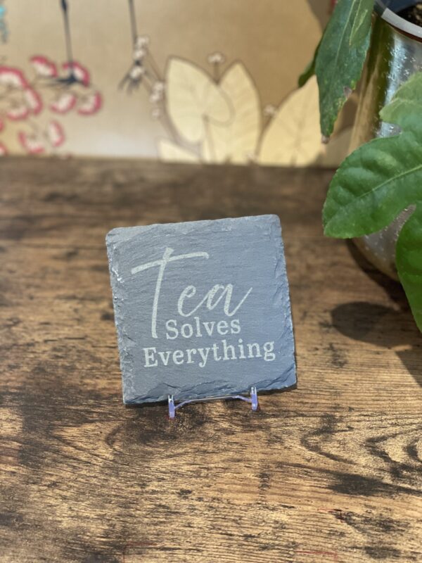 Image of tea slate coaster