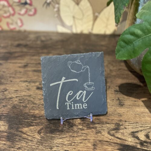 Image of tea slate coaster