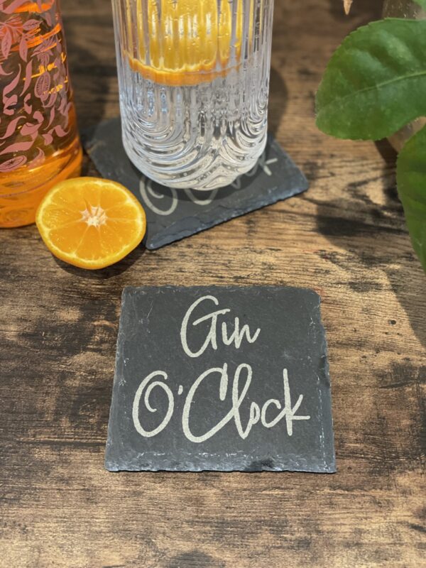 Slate Coaster Gin Lover