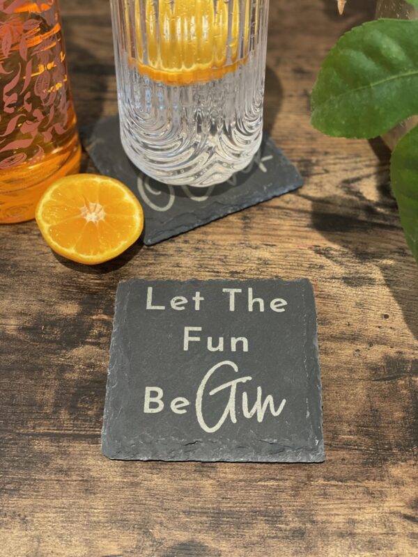 Slate Coaster Gin Lover