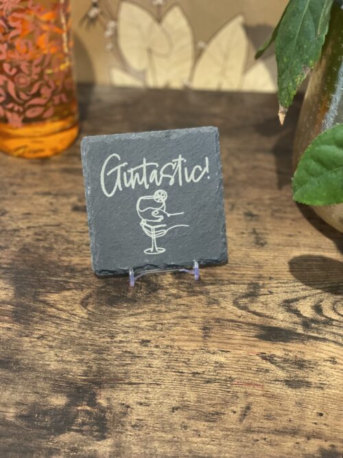 Slate Coaster Gin Lover