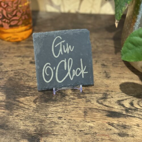 Slate Coaster Gin Lover