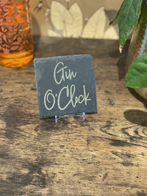 Slate Coaster Gin Lover