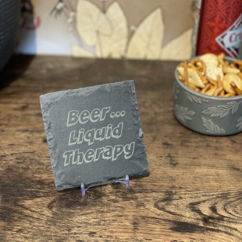 Image of beer slate coaster