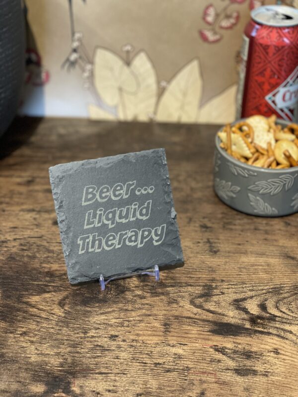 Image of beer slate coaster