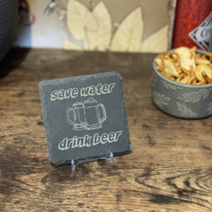 Image of beer slate coaster