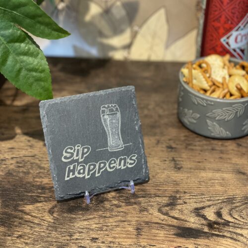 Slate Coaster Beer Lover Image of beer slate coaster