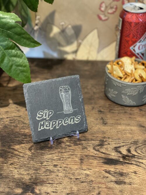 Slate Coaster Beer Lover Image of beer slate coaster