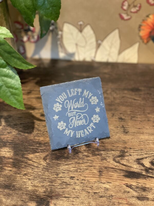 Slate Coaster with Dog Engravings - Image 5