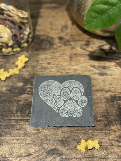 Work Hard Better Life Slate Coaster