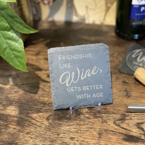 Slate Coaster Wine Lover