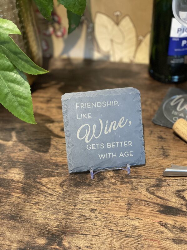 Slate Coaster Wine Lover