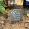 Slate Coaster Wine Lover