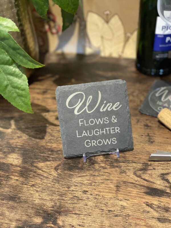 Slate Coaster Wine Lover