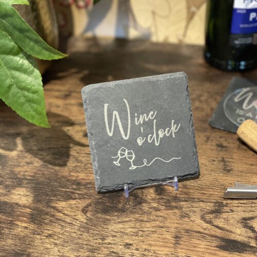 Slate Coaster Wine Lover Slate Coaster Wine Lover