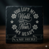 Customised slate coaster