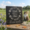 Pet Memorial Coaster – 10cm Engraved Pet Tribute