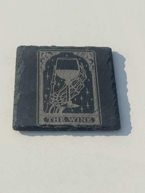 The Wine The Wine Slate Coaster
