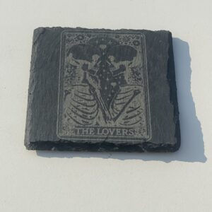 The Lovers 2 Slate Coaster