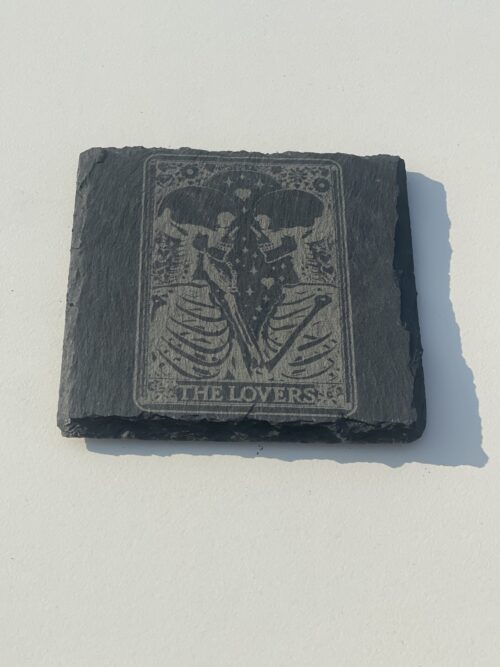 The Lovers 2 Slate Coaster