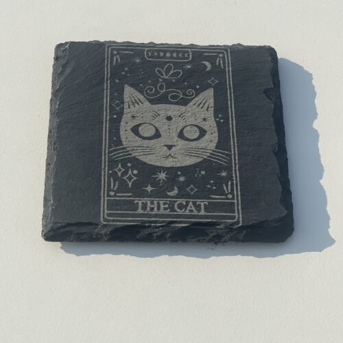 The Cat Slate Coaster