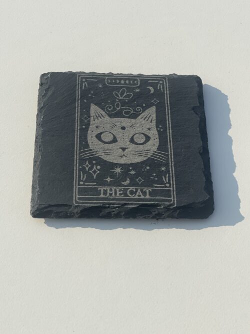 The Cat The Cat Slate Coaster