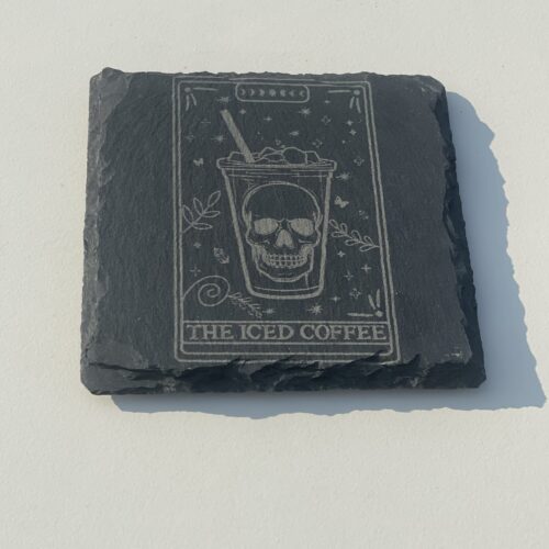 The Iced Coffee Mystic Slate Coaster