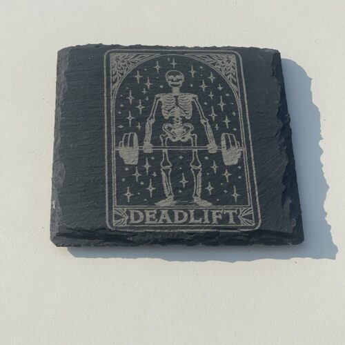 Deadlift The Deadlift Slate Coaster