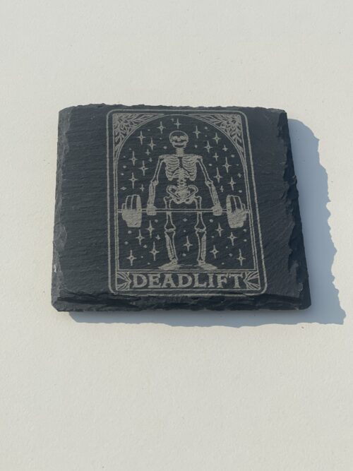 Deadlift The Deadlift Slate Coaster