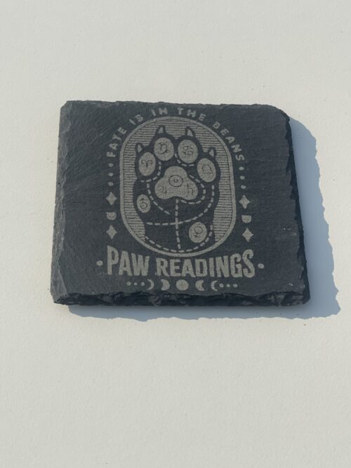 The Paw Readings Slate Coaster