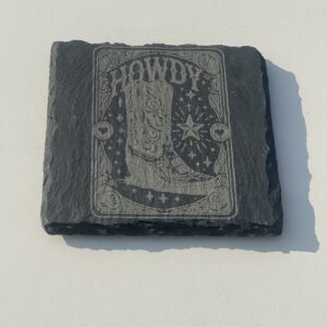 The Howdy Slate Coaster