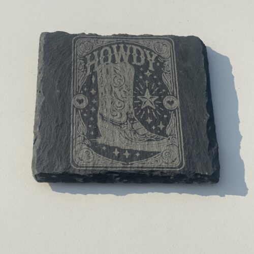 The Howdy Slate Coaster