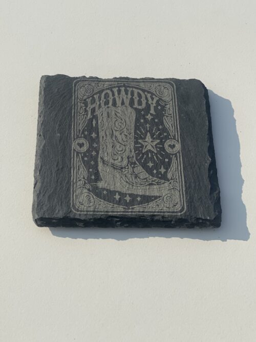 The Howdy Slate Coaster