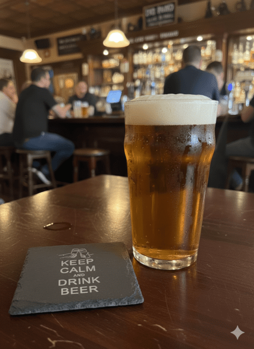 Keep Calm Slate Coaster