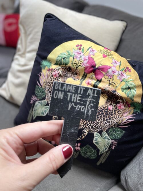 Blame It On The Roots Slate Herb Garden Marker