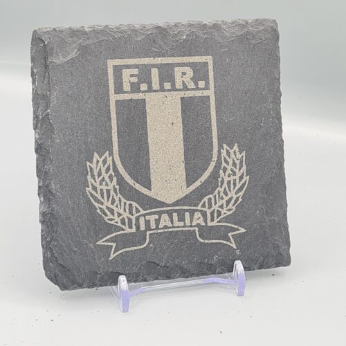 Italy Rugby Slate Coaster