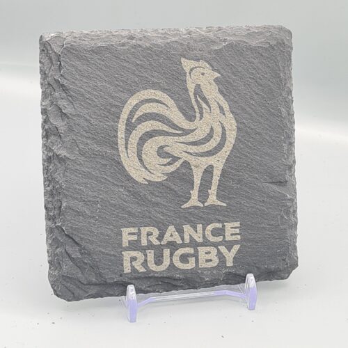 France Rugby Slate Coaster