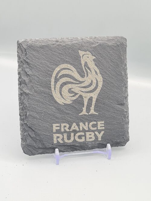 Complete Six Nations Rugby Slate Coasters with free holder