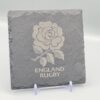 Complete Six Nations Rugby Slate Coasters with free holder