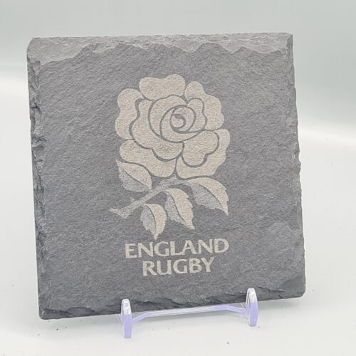 England Rugby Slate Coaster