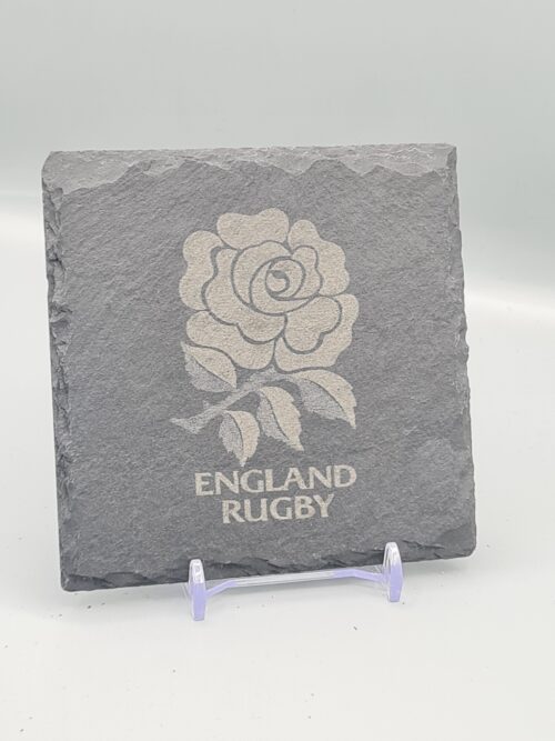 Complete Six Nations Rugby Slate Coasters with free holder