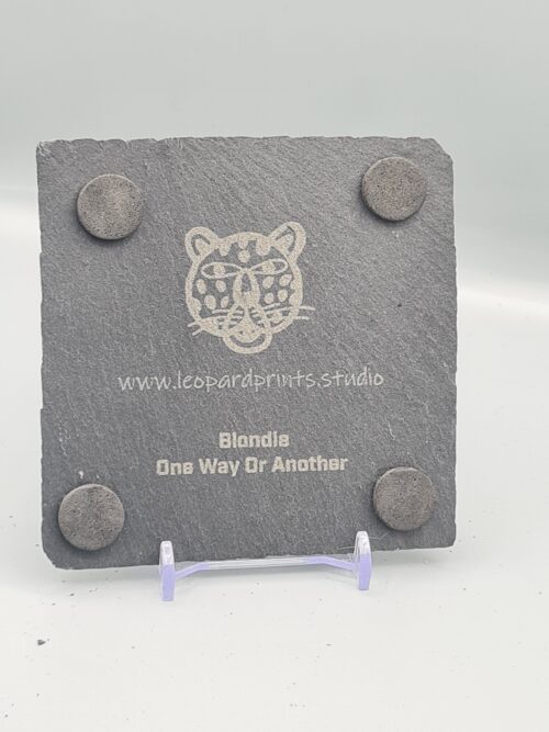 I Will Drive By Your House Lyric Slate Coaster