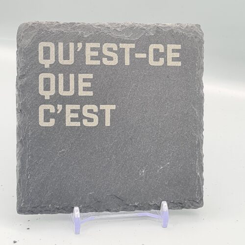 Qu'est-ce que c'est Slate Lyric Coaster