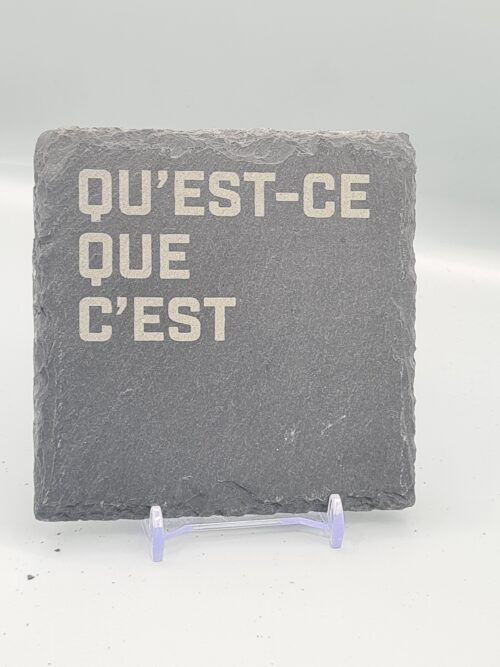 1000060977 Qu'est-ce que c'est Slate Lyric Coaster