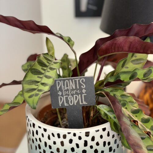 People Before Plants Slate Herb Garden Marker