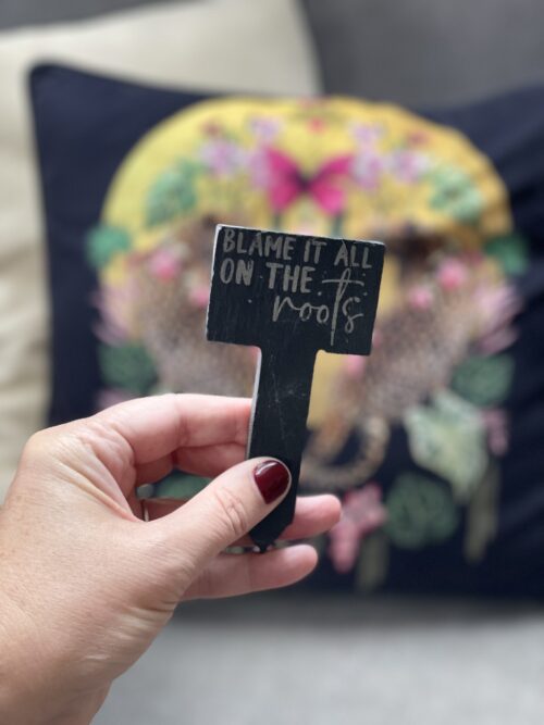 Blame It On The Roots Slate Herb Garden Marker