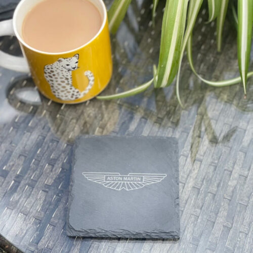 Aston Martin Slate Coaster – Engraved Natural Slate Car Gift