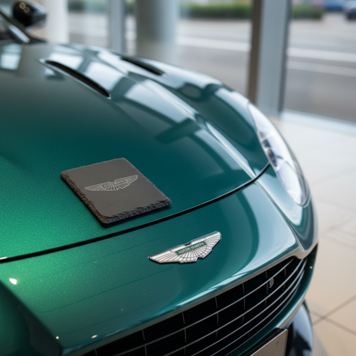 Aston_Slate_Coaster_4 Aston Martin Slate Coaster – Engraved Natural Slate Car Gift