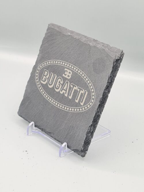 Bugatti Slate Coaster – Engraved Natural Slate Car Gift